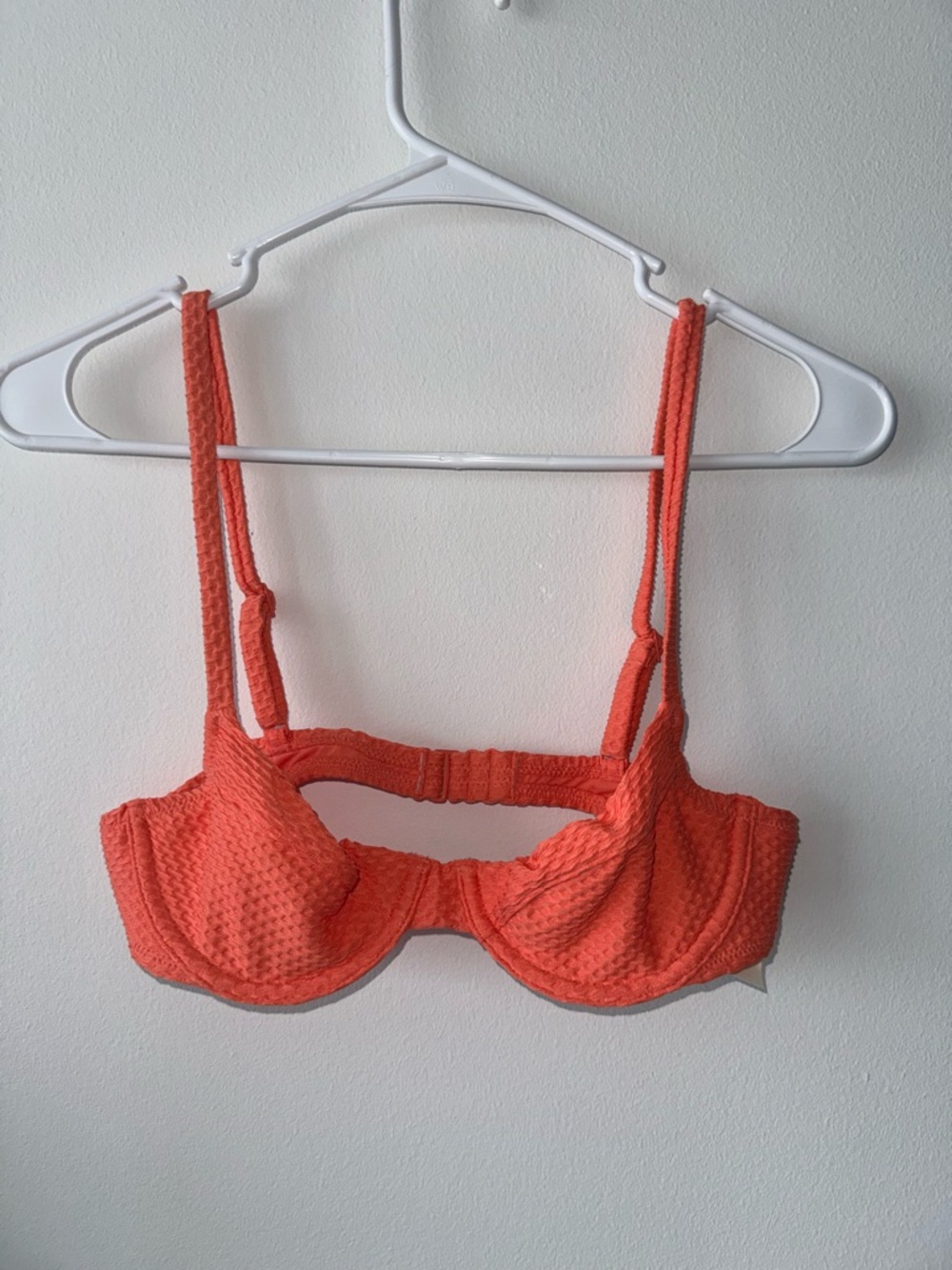 aerie Textured Underwire Bra - Coral Orange
